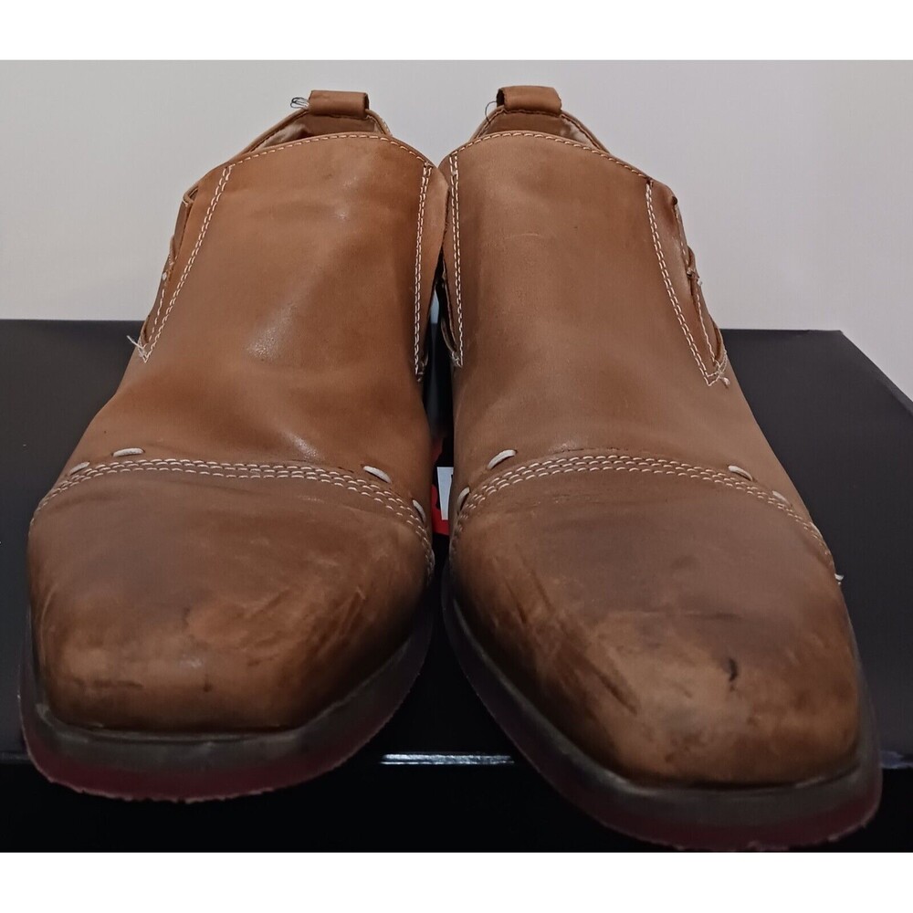 2-Steve Madden (Slip On-Dress Shoes)-(Black-Brown)-(Size 10)-(Pre-owned)-$35.00 - Picture 9 of 12